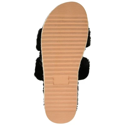 Journee Collection Women's Faux Fur Relaxx Slipper 6 Journee Collection Women's Faux Fur Relaxx Slipper - Image 4