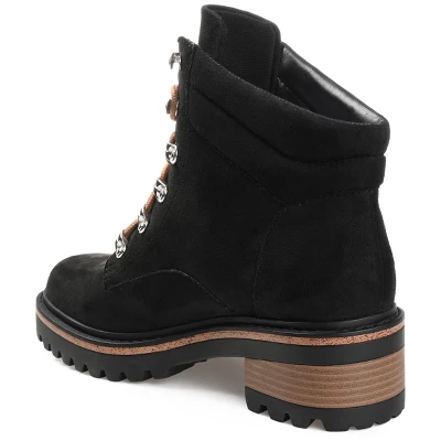 Journee Collection Womens Nyia Tru Comfort Foam Lace Up Stacked Heel Booties 8 Journee Collection Womens Nyia Tru Comfort Foam Lace Up Stacked Heel Booties - Image 6