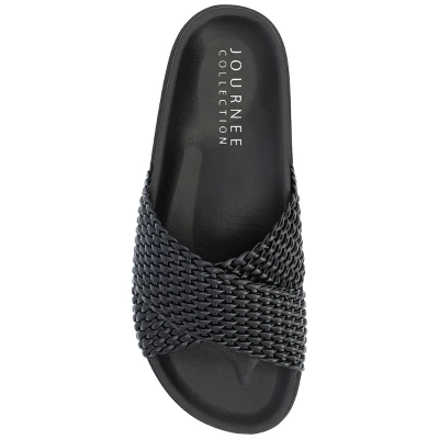 Journee Collection Womens Gretie Flatform Treaded Slide Sandal 5 Journee Collection Womens Gretie Flatform Treaded Slide Sandal - Image 3