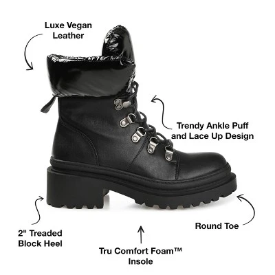 Journee Collection Womens Irrah Round Toe Block Heel Ankle Booties 9 Journee Collection Womens Irrah Round Toe Block Heel Ankle Booties - Image 7