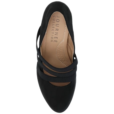 Journee Collection Womens Loren Comfort Insole Wide Width Round Toe Mid Block Heel Pumps 5 Journee Collection Womens Loren Comfort Insole Wide Width Round Toe Mid Block Heel Pumps - Image 3