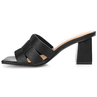 Journee Collection Womens Renatta Tru Comfort Foam Open Square Toe Block Heel Sandals 3 Journee Collection Womens Renatta Tru Comfort Foam Open Square Toe Block Heel Sandals