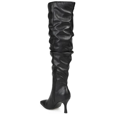 Journee Collection Womens Kindy Tru Comfort Foam Wide Calf Square Toe Over The Knee Boots 8 Journee Collection Womens Kindy Tru Comfort Foam Wide Calf Square Toe Over The Knee Boots - Image 6