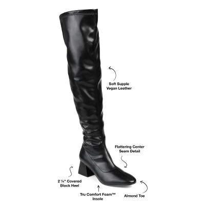 Journee Collection Womens Melika Tru Comfort Foam Extra Wide Calf Block Heel Over The Knee Boots 9 Journee Collection Womens Melika Tru Comfort Foam Extra Wide Calf Block Heel Over The Knee Boots - Image 7