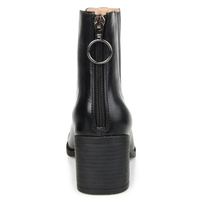 Journee Collection Womens Nigella Tru Comfort Foam Back Heel Zip Stacked Heel Booties 4 Journee Collection Womens Nigella Tru Comfort Foam Back Heel Zip Stacked Heel Booties - Image 2