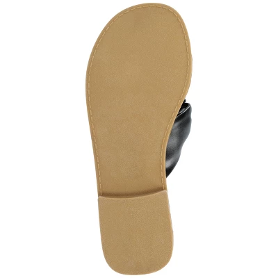 Journee Collection Womens Kianna Tru Comfort Foam Slide Puffy Flat Sandal 6 Journee Collection Womens Kianna Tru Comfort Foam Slide Puffy Flat Sandal - Image 4