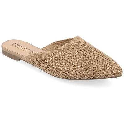 Journee Collection Womens Aniee Slip On Almond Toe Mule Flats 18 Journee Collection Womens Aniee Slip On Almond Toe Mule Flats - Image 16
