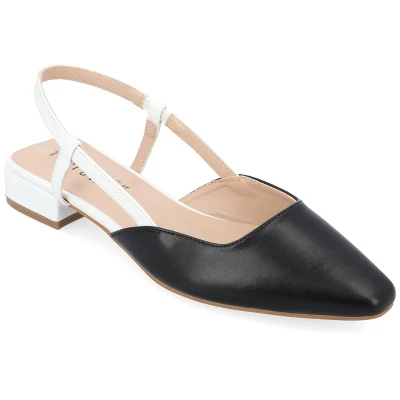 Journee Collection Womens Paislee Sling Back Block Heel Square Toe Flats 12 Journee Collection Womens Paislee Sling Back Block Heel Square Toe Flats - Image 10