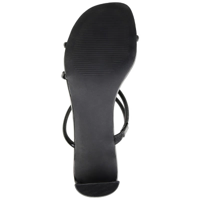 Journee Collection Womens Rianne Open Square Toe Half Block Heel Sandals 6 Journee Collection Womens Rianne Open Square Toe Half Block Heel Sandals - Image 4