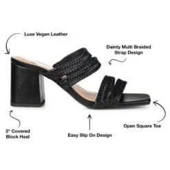 Journee Collection Womens Natia Wide Width Open Square Toe Block Heel Sandals -Journee Collection GUEST d9115c25 6675 44de ba8a 6f58edbf22b0