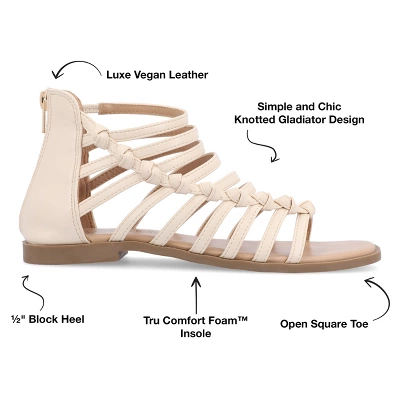 Journee Collection Womens Petrra Tru Comfort Foam Gladiator Back Zip Sandals 9 Journee Collection Womens Petrra Tru Comfort Foam Gladiator Back Zip Sandals - Image 7