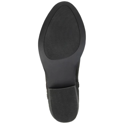 Journee Collection Womens Jayda Inside Zip Stacked Heel Booties 6 Journee Collection Womens Jayda Inside Zip Stacked Heel Booties - Image 4