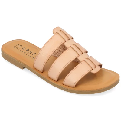 Journee Collection Womens Serrie Tru Comfort Foam Slip On Slide Flat Sandal 12 Journee Collection Womens Serrie Tru Comfort Foam Slip On Slide Flat Sandal - Image 10