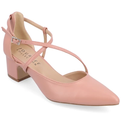 Journee Collection Womens Galvinn Crisscross Strap Pointed Toe Pumps 14 Journee Collection Womens Galvinn Crisscross Strap Pointed Toe Pumps - Image 12