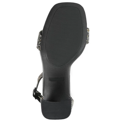 Journee Collection Womens Idda Tru Comfort Foam Rhinestone Detail Block Heel Sandals 6 Journee Collection Womens Idda Tru Comfort Foam Rhinestone Detail Block Heel Sandals - Image 4