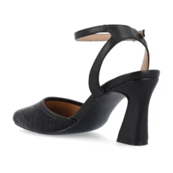 Journee Collection Womens Moriah Embossed Ankle Strap Square Toe Pumps -Journee Collection GUEST de63fad0 22db 4873 a379 84f7fb7f2170