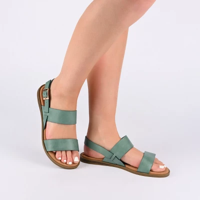 Journee Collection Womens Lavine Multi Strap Flat Sandals 10 Journee Collection Womens Lavine Multi Strap Flat Sandals - Image 8