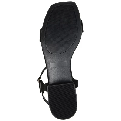Journee Collection Womens Beyla Open Square Toe Low Block Heel Sandals 6 Journee Collection Womens Beyla Open Square Toe Low Block Heel Sandals - Image 4