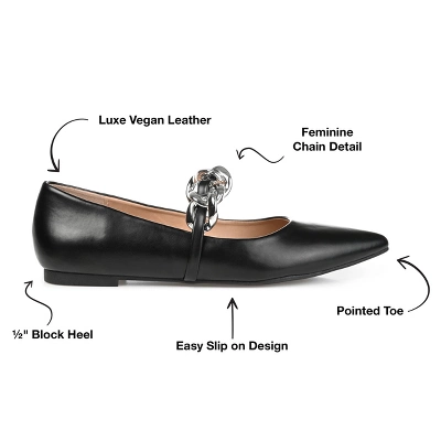 Journee Collection Womens Metinaa Ballet Pointed Toe Slip On Flats 9 Journee Collection Womens Metinaa Ballet Pointed Toe Slip On Flats - Image 7