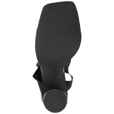 Journee Collection Womens Luca Tru Comfort Foam Open Square Toe Block Heel Sandals 6 Journee Collection Womens Luca Tru Comfort Foam Open Square Toe Block Heel Sandals - Image 4