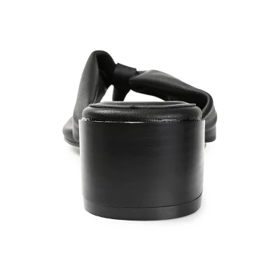 Journee Collection Womens Seelah Low Stacked Heel Flip Flop Sandals 4 Journee Collection Womens Seelah Low Stacked Heel Flip Flop Sandals - Image 2