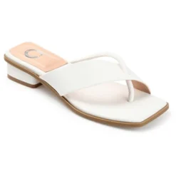 Journee Collection Womens Mina Tru Comfort Foam Flip Flop Low Block Heel Sandals -Journee Collection GUEST e0c54a1a ee43 427b bf7b 11d6bca4defb