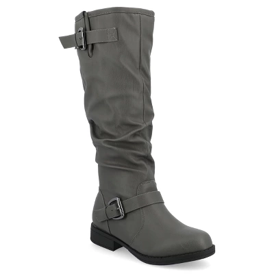 Journee Collection Womens Stormy Stacked Heel Riding Boots 12 Journee Collection Womens Stormy Stacked Heel Riding Boots - Image 10
