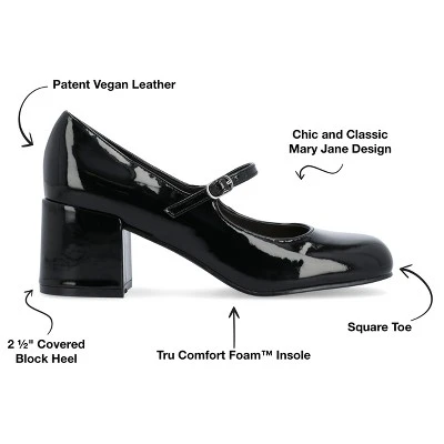 Journee Collection Womens Okenna Tru Comfort Foam Low Heel Square Toe Pumps 9 Journee Collection Womens Okenna Tru Comfort Foam Low Heel Square Toe Pumps - Image 7