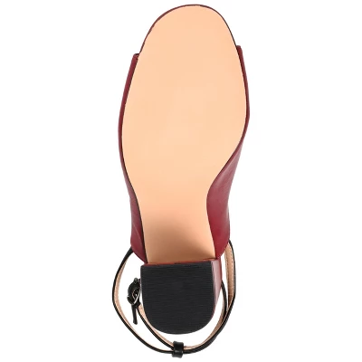 Journee Collection Womens Calypso Buckle Ankle Strap Block Heel Sandals 6 Journee Collection Womens Calypso Buckle Ankle Strap Block Heel Sandals - Image 4