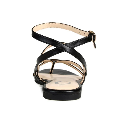 Journee Collection Womens Serissa Multi Strap Flat Sandals 4 Journee Collection Womens Serissa Multi Strap Flat Sandals - Image 2