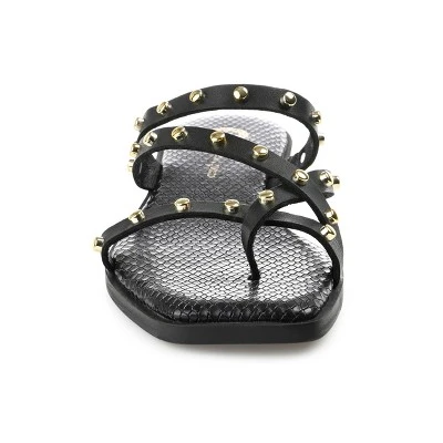 Journee Collection Womens Fanny Tru Comfort Foam Slide Low Block Heel Sandals 7 Journee Collection Womens Fanny Tru Comfort Foam Slide Low Block Heel Sandals - Image 5