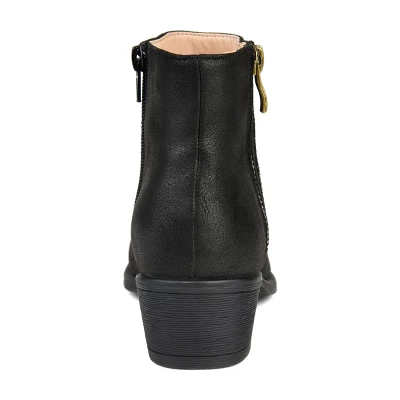 Journee Collection Womens Jayda Inside Zip Stacked Heel Booties 4 Journee Collection Womens Jayda Inside Zip Stacked Heel Booties - Image 2