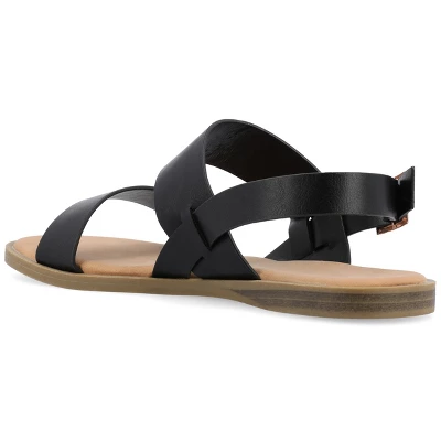 Journee Collection Womens Lavine Multi Strap Flat Sandals 8 Journee Collection Womens Lavine Multi Strap Flat Sandals - Image 6