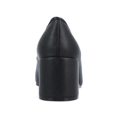 Journee Collection Womens Nysaa Tru Comfort Foam Low Heel Square Toe Pumps 4 Journee Collection Womens Nysaa Tru Comfort Foam Low Heel Square Toe Pumps - Image 2