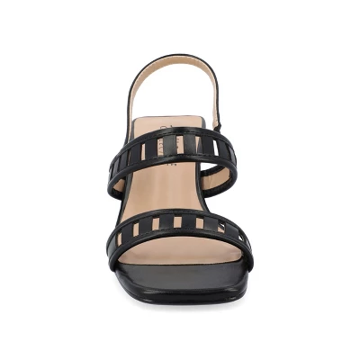 Journee Collection Womens Ismay Laser Cut Sling Back Block Heel Sandals 7 Journee Collection Womens Ismay Laser Cut Sling Back Block Heel Sandals - Image 5