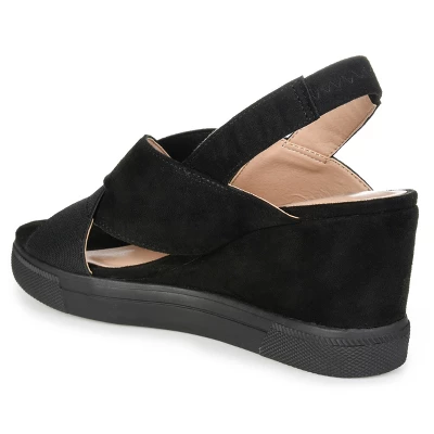 Journee Collection Womens Ronnie Wedge Heel Slip On Sandals 8 Journee Collection Womens Ronnie Wedge Heel Slip On Sandals - Image 6