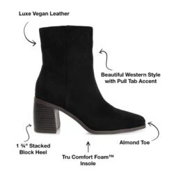 Journee Collection Womens Sloann Tru Comfort Foam Inside Zip Stacked Heel Booties 21 Journee Collection Womens Sloann Tru Comfort Foam Inside Zip Stacked Heel Booties -Journee Collection GUEST ea89e610 7be2 4b1d bea2 5ed3d9238180