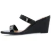 Journee Collection Womens Clover Tru Comfort Foam Low Heel Wedge Sandals
