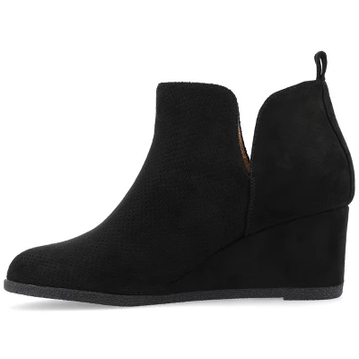 Journee Collection Womens Mylee Pull On Wedge Booties 3 Journee Collection Womens Mylee Pull On Wedge Booties