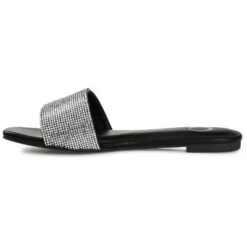 Journee Collection Womens Grayce Tru Comfort Foam Slide Low Block Heel Sandals