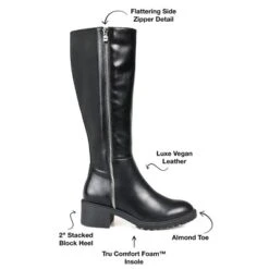 Journee Collection Womens Morgaan Tru Comfort Foam Extra Wide Calf Stacked Heel Knee High Boots 21 Journee Collection Womens Morgaan Tru Comfort Foam Extra Wide Calf Stacked Heel Knee High Boots -Journee Collection GUEST ee20a94a 3028 48ad 805e a6623b83bd1a