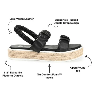 Journee Collection Womens Knowles Tru Comfort Foam Espadrille Platform Sandals 9 Journee Collection Womens Knowles Tru Comfort Foam Espadrille Platform Sandals - Image 7