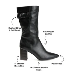 Journee Collection Womens Wilo Tru Comfort Foam Stacked Heel Mid Calf Boots 21 Journee Collection Womens Wilo Tru Comfort Foam Stacked Heel Mid Calf Boots -Journee Collection GUEST ef27e239 be70 419b 81e2 e6fa47af608f