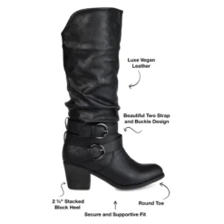 Journee Collection Womens Late Stacked Heel Mid Calf Boots 19 Journee Collection Womens Late Stacked Heel Mid Calf Boots -Journee Collection GUEST f2210865 6253 4e16 b25d 5dc1e1f087fd