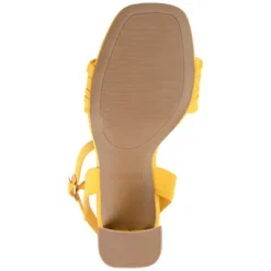 Journee Collection Womens Skiler Tru Comfort Foam Open Square Toe Block Heel Sandals Yellow 6.5 13 Journee Collection Womens Skiler Tru Comfort Foam Open Square Toe Block Heel Sandals Yellow 6.5 -Journee Collection GUEST f25a8a21 ac4f 4d9a ada5 6fc661a86945