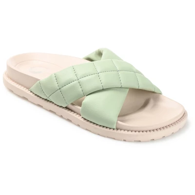 Journee Collection Womens Aveena Slide Flat Sandals 14 Journee Collection Womens Aveena Slide Flat Sandals - Image 12
