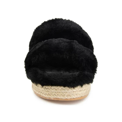 Journee Collection Women's Faux Fur Relaxx Slipper 7 Journee Collection Women's Faux Fur Relaxx Slipper - Image 5