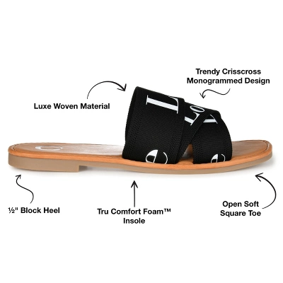 Journee Collection Womens Ivante Tru Comfort Foam Slide Flat Sandals 9 Journee Collection Womens Ivante Tru Comfort Foam Slide Flat Sandals - Image 7