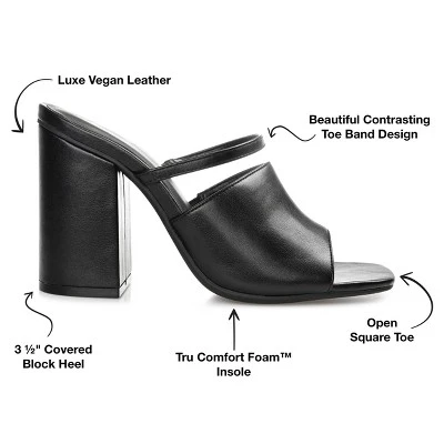 Journee Collection Womens Heiddy Tru Comfort Foam Open Square Toe Block Heel Sandals 9 Journee Collection Womens Heiddy Tru Comfort Foam Open Square Toe Block Heel Sandals - Image 7