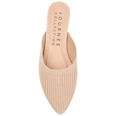 Journee Collection Womens Aniee Slip On Almond Toe Mule Flats 5 Journee Collection Womens Aniee Slip On Almond Toe Mule Flats - Image 3